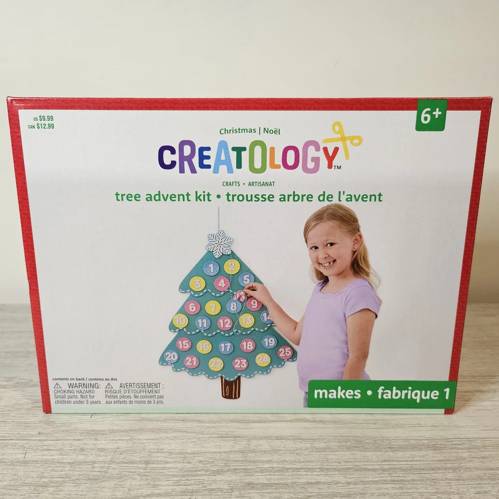 Creatology Christmas Tree Advent Kit Kids Green Sewing Crafting Educational 6+